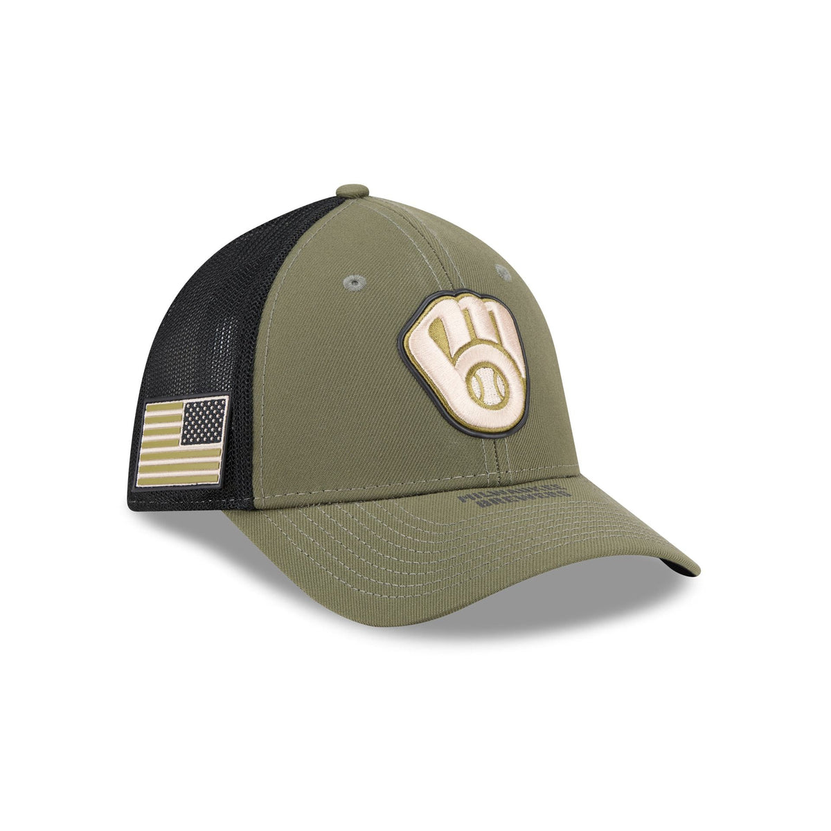 Milwaukee Brewers Armed Forces Day 2026 39THIRTY M-Crown Stretch Fit Hat
