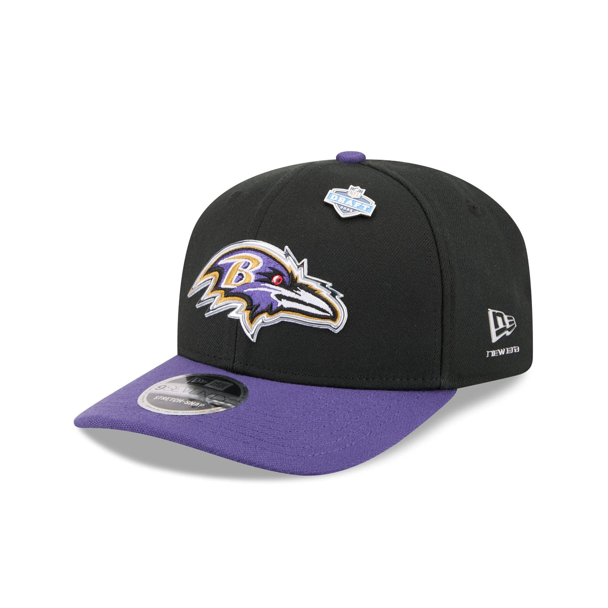 Baltimore Ravens 2026 Draft 9SEVENTY Stretch-Snap Hat