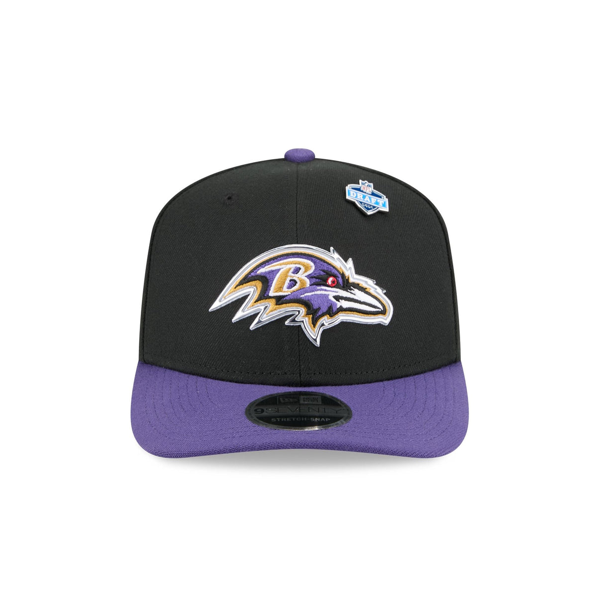 Baltimore Ravens 2026 Draft 9SEVENTY Stretch-Snap Hat