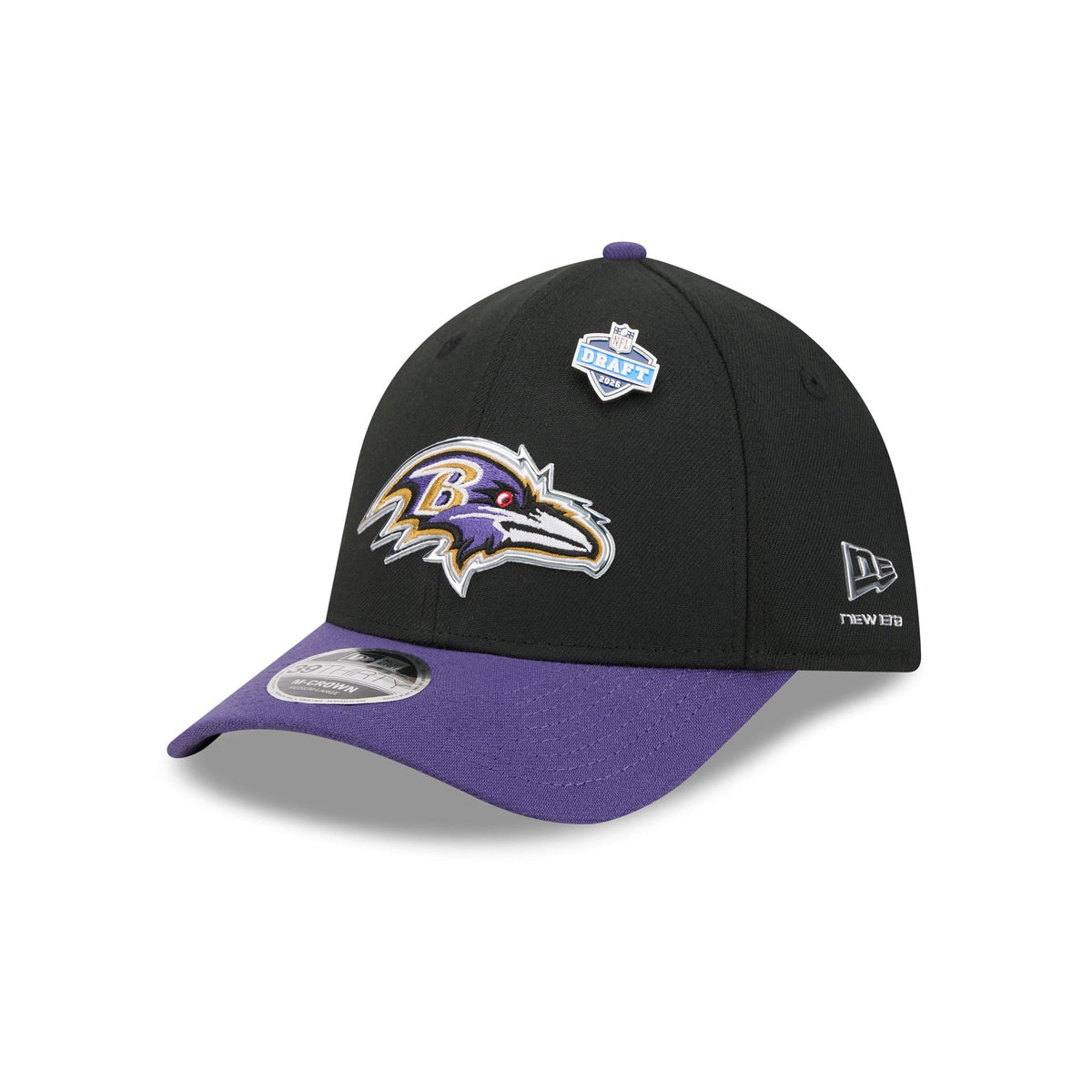 Baltimore Ravens 2026 Draft 39THIRTY M-Crown Stretch Fit Hat
