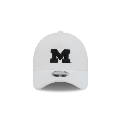 Michigan Wolverines White 9FORTY APEX Snapback Hat