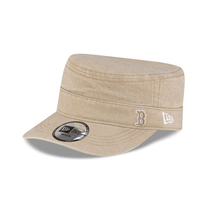 Boston Red Sox Pigment Dye Khaki Military Cap