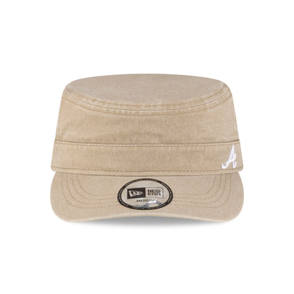 Atlanta Braves Pigment Dye Khaki Military Cap
