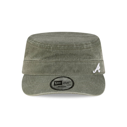 Atlanta Braves Pigment Dye Olive Military Cap
