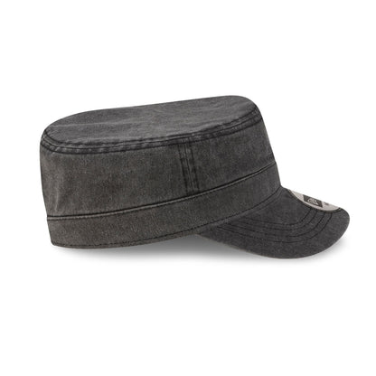 Atlanta Braves Pigment Dye Black Military Cap