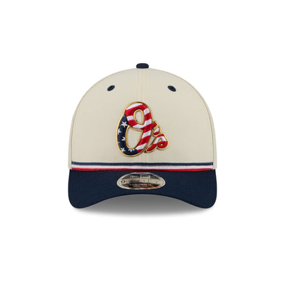 Baltimore Orioles Independence Day 2026 9FORTY M-Crown Snapback Hat