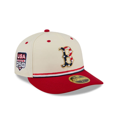 Boston Red Sox Independence Day 2026 Low Profile 59FIFTY Fitted Hat