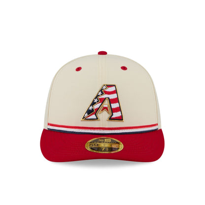 Arizona Diamondbacks Independence Day 2026 Low Profile 59FIFTY Fitted Hat