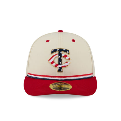 Minnesota Twins Independence Day 2026 Low Profile 59FIFTY Fitted Hat