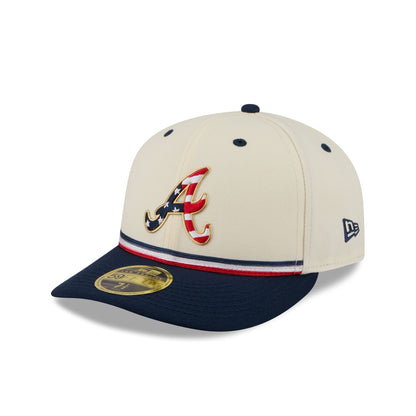 Atlanta Braves Independence Day 2026 Low Profile 59FIFTY Fitted Hat