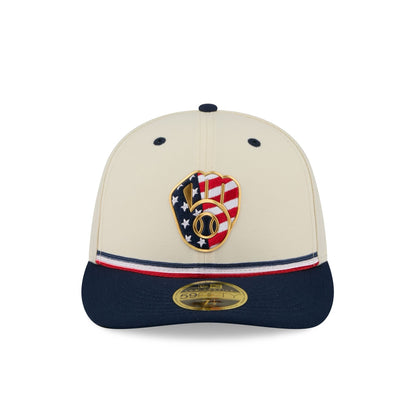 Milwaukee Brewers Independence Day 2026 Low Profile 59FIFTY Fitted Hat
