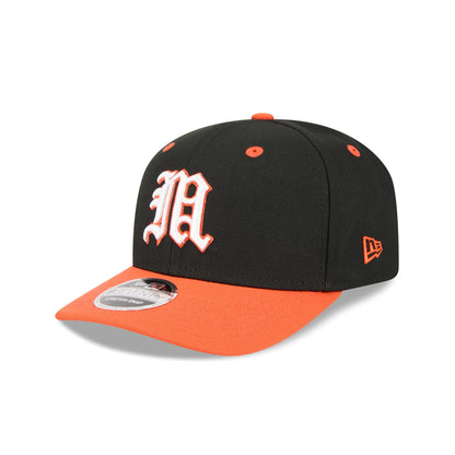 New Era x adidas Miami Hurricanes Black 9SEVENTY Stretch-Snap Hat