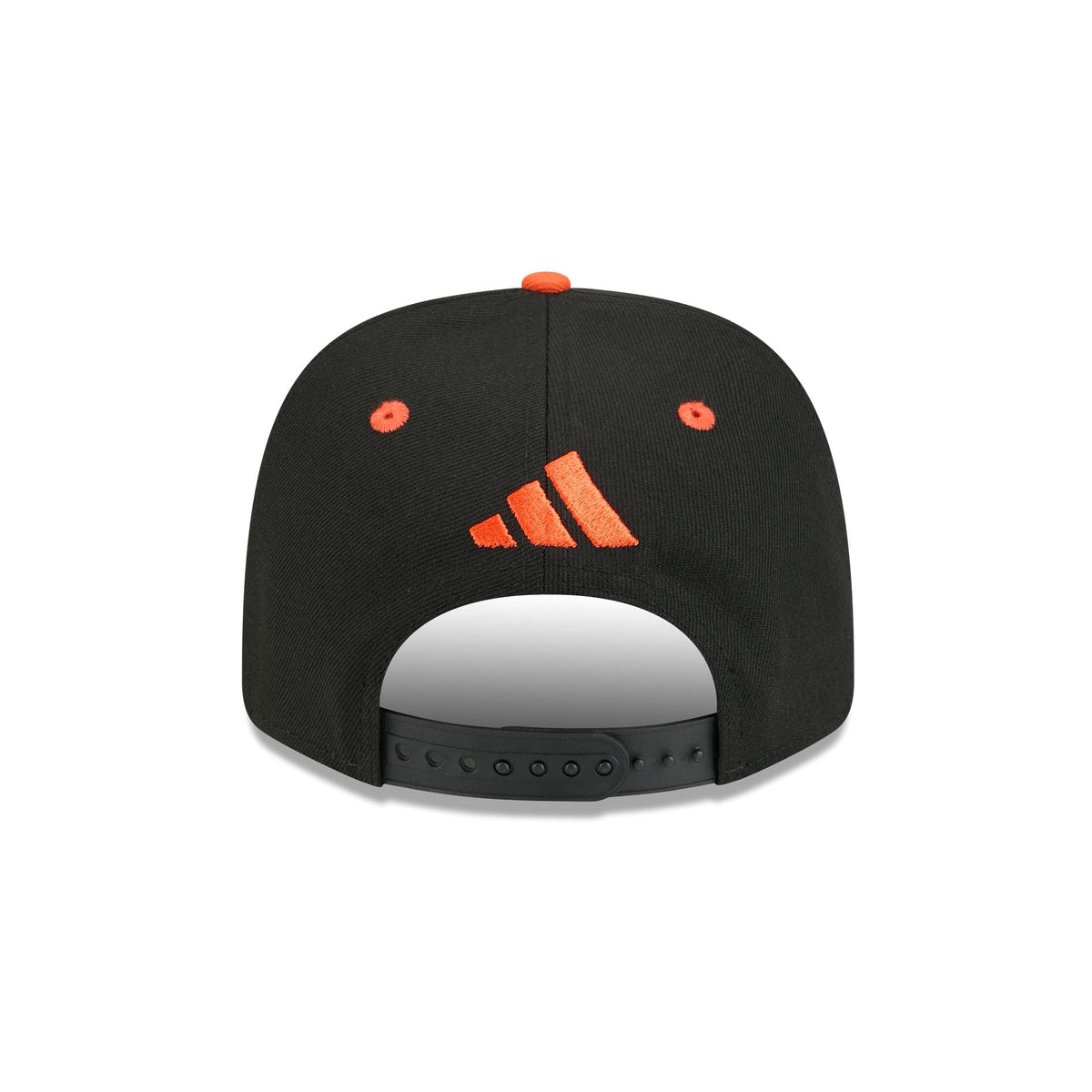 New Era x adidas Miami Hurricanes Black 9SEVENTY Stretch-Snap Hat