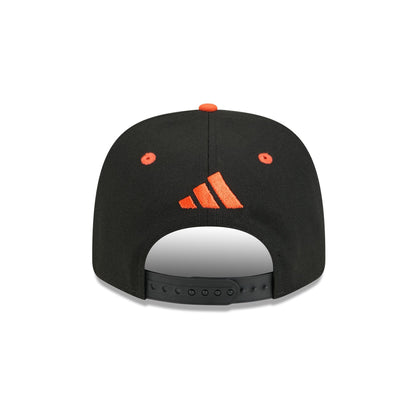 New Era x adidas Miami Hurricanes Black 9SEVENTY Stretch-Snap Hat