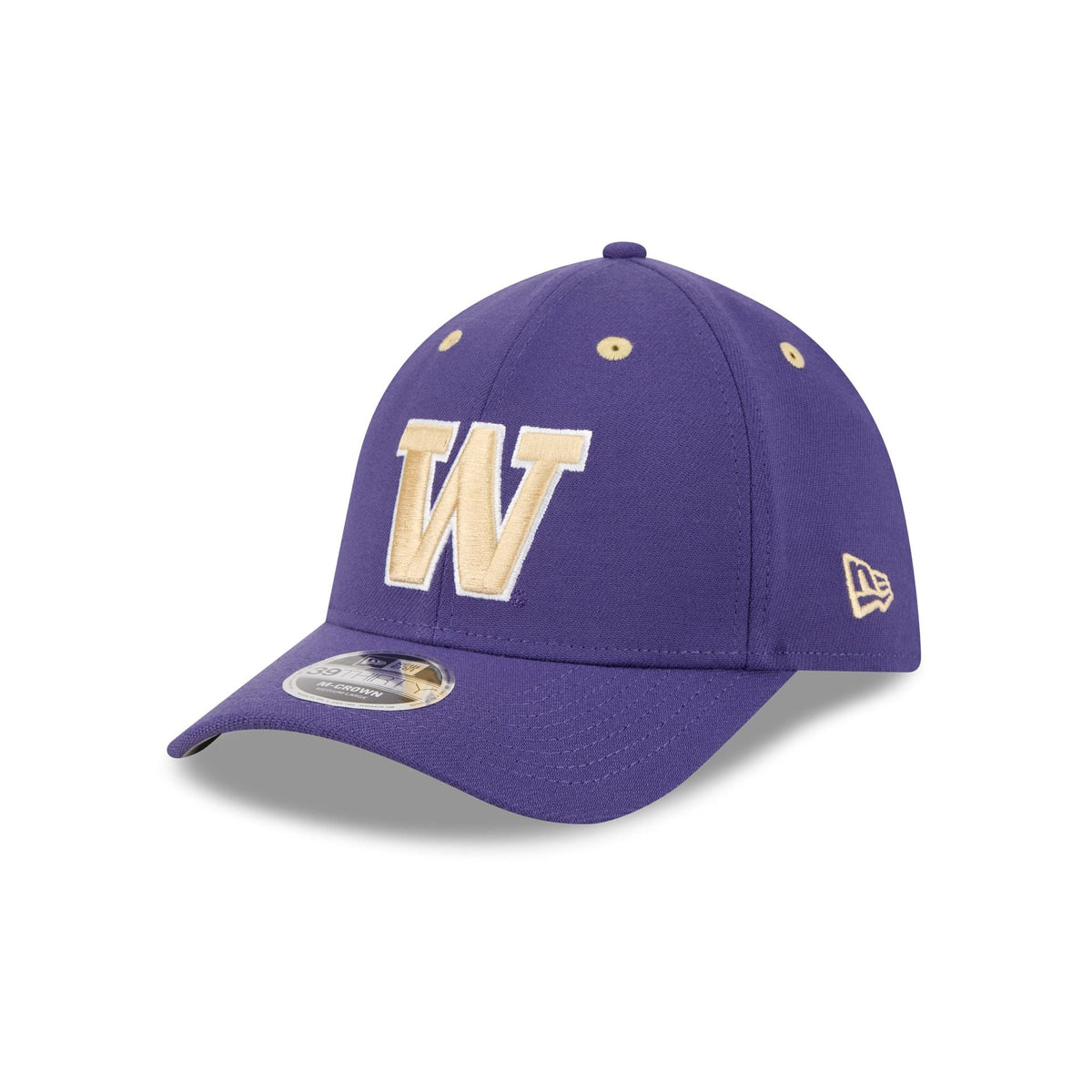 New Era x adidas Washington Huskies Purple 39THIRTY M-Crown Stretch Fit Hat