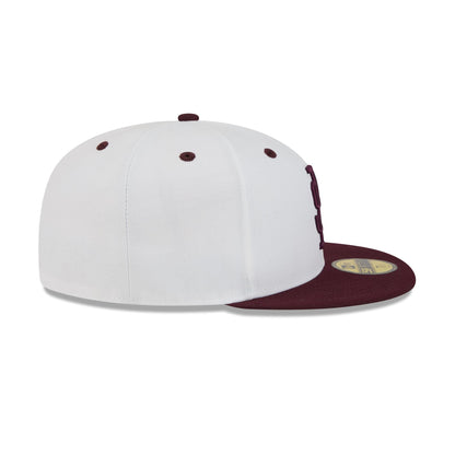 New Era x adidas Mississippi State Bulldogs White 59FIFTY Fitted Hat