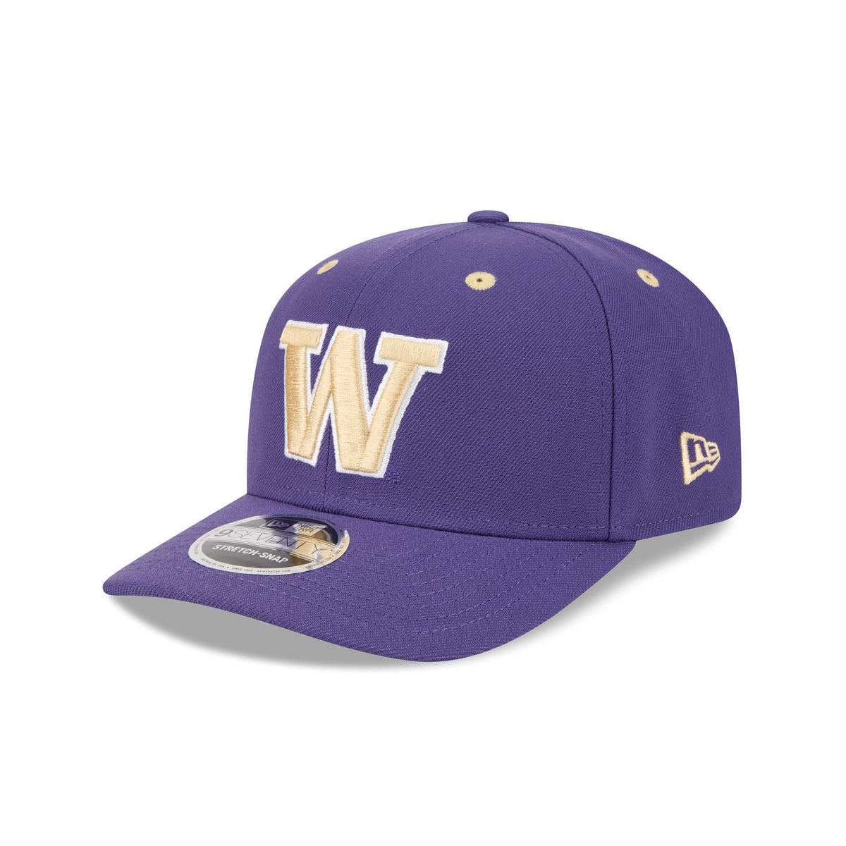 New Era x adidas Washington Huskies Purple 9SEVENTY Stretch-Snap Hat