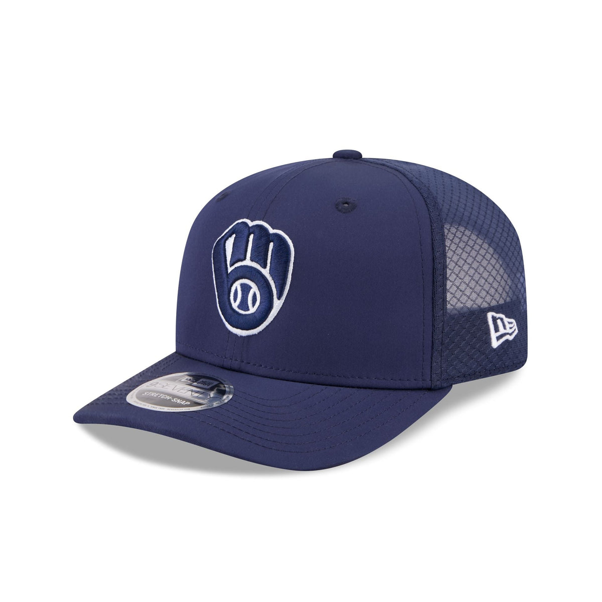 Milwaukee Brewers 2026 Batting Practice Fan Pack 9SEVENTY Stretch-Snap Hat