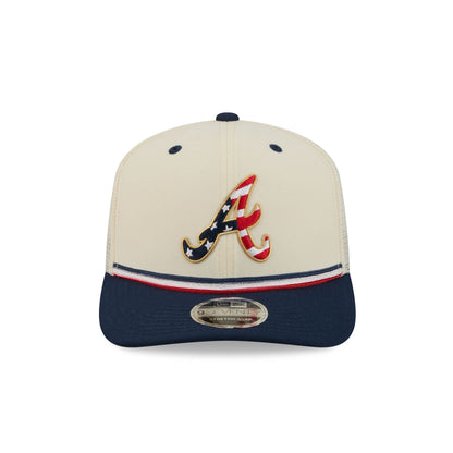 Atlanta Braves Independence Day 2026 9SEVENTY Trucker Hat