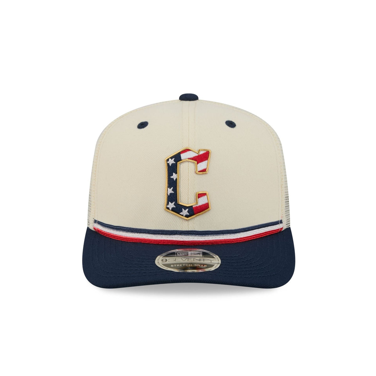 Cleveland Guardians Independence Day 2026 9SEVENTY Trucker Hat
