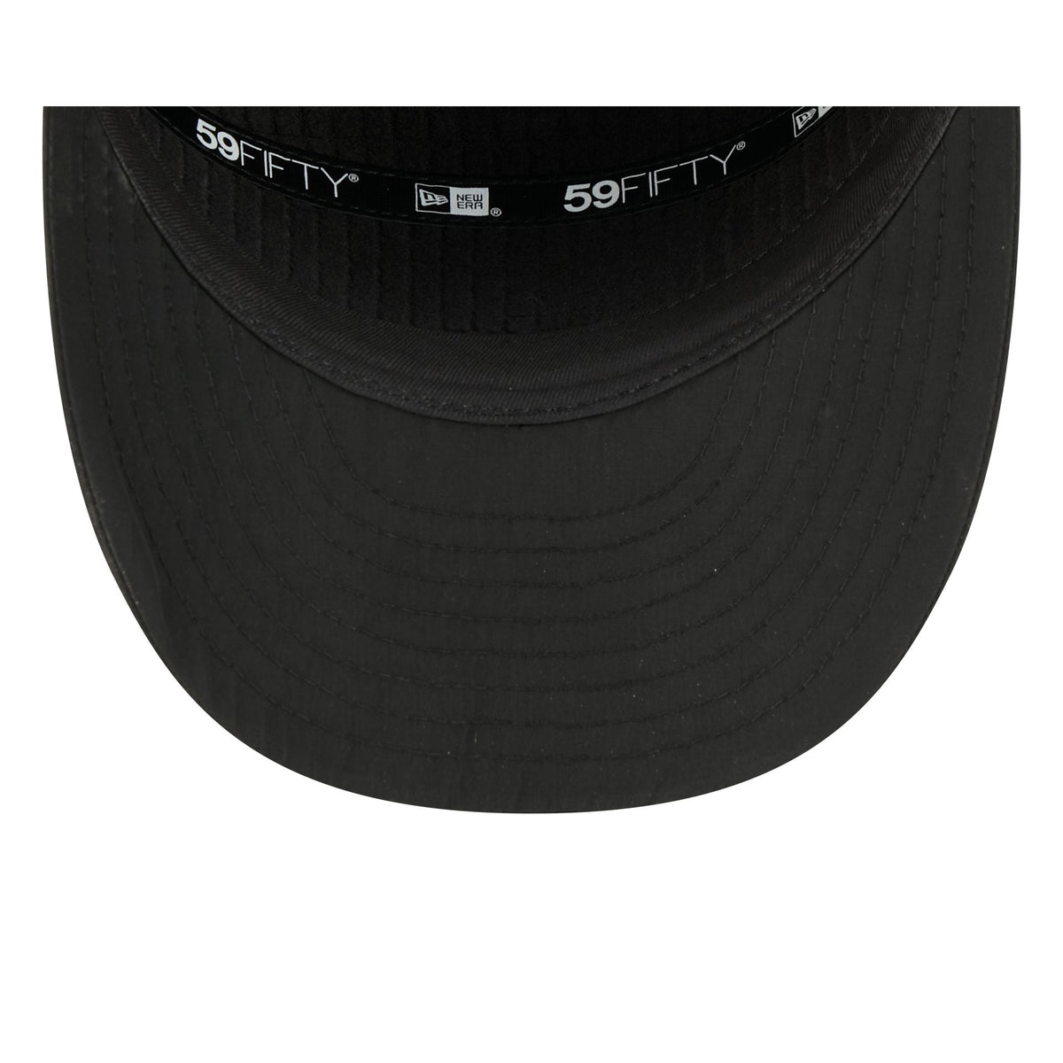 New Era Cap Silver Tier Quilted Split Panel 59FIFTY Fitted Hat