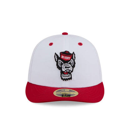 New Era x adidas NC State Wolfpack White Low Profile 59FIFTY Fitted Hat