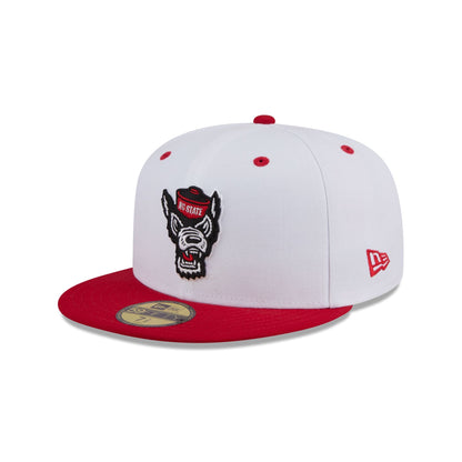 New Era x adidas NC State Wolfpack White 59FIFTY Fitted Hat