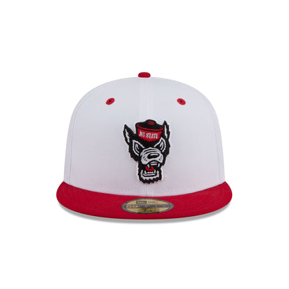 New Era x adidas NC State Wolfpack White 59FIFTY Fitted Hat