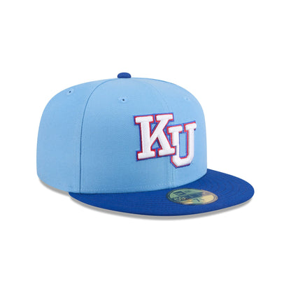 New Era x adidas Kansas Jayhawks Sky Blue 59FIFTY Fitted Hat