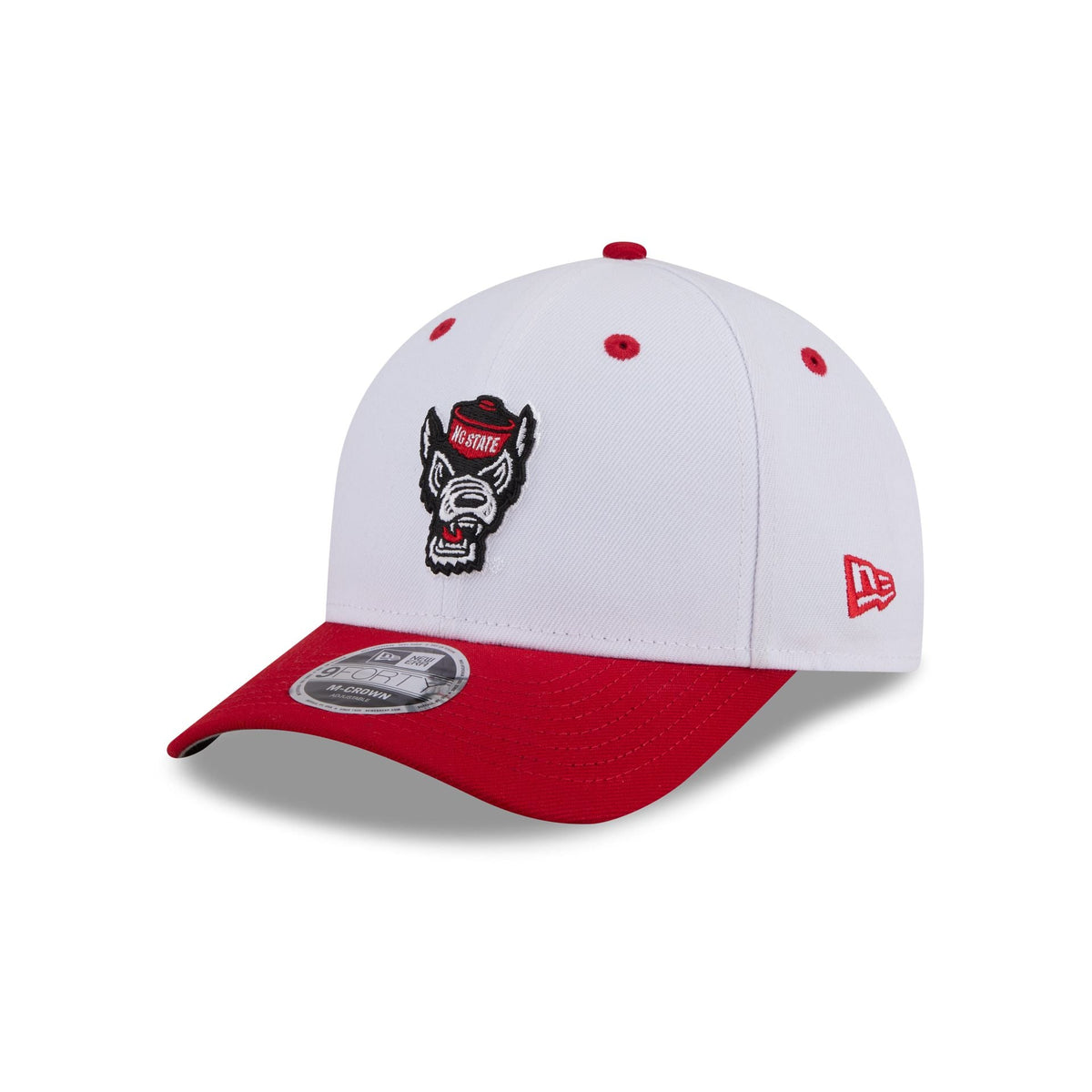 New Era x adidas NC State Wolfpack White 9FORTY M-Crown Snapback Hat