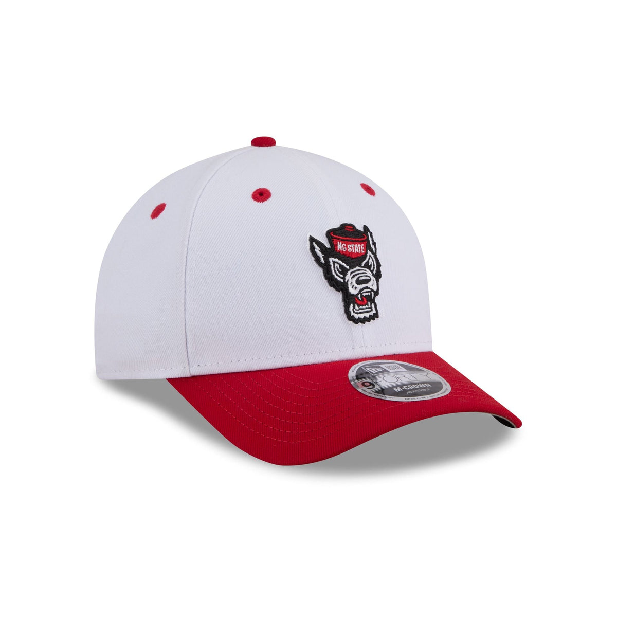 New Era x adidas NC State Wolfpack White 9FORTY M-Crown Snapback Hat