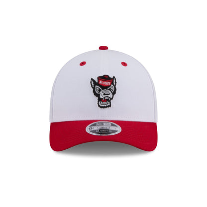 New Era x adidas NC State Wolfpack White 9FORTY M-Crown Snapback Hat