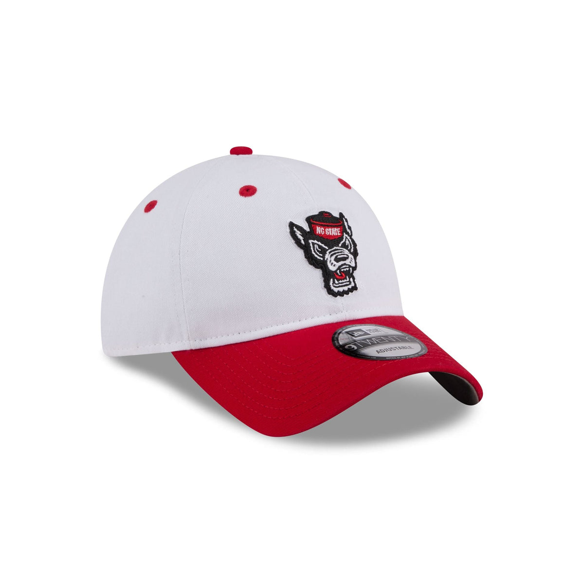 New Era x adidas NC State Wolfpack White 9TWENTY Adjustable Hat