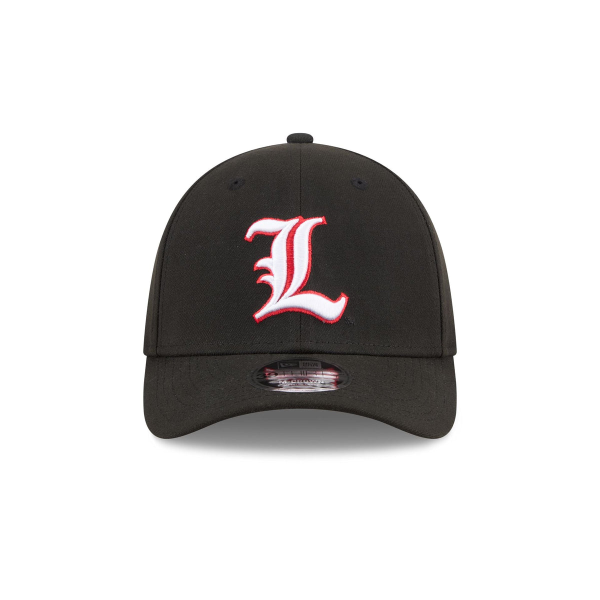 New Era x adidas Louisville Cardinals Black 39THIRTY M-Crown Stretch Fit Hat