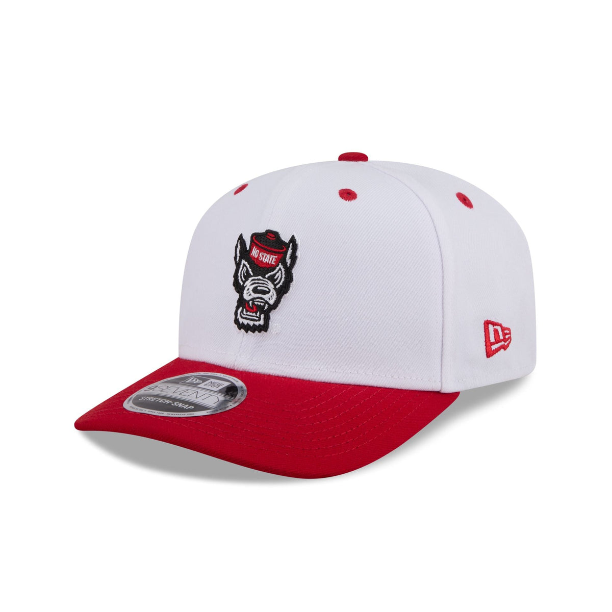 New Era x adidas NC State Wolfpack White 9SEVENTY Stretch-Snap Hat