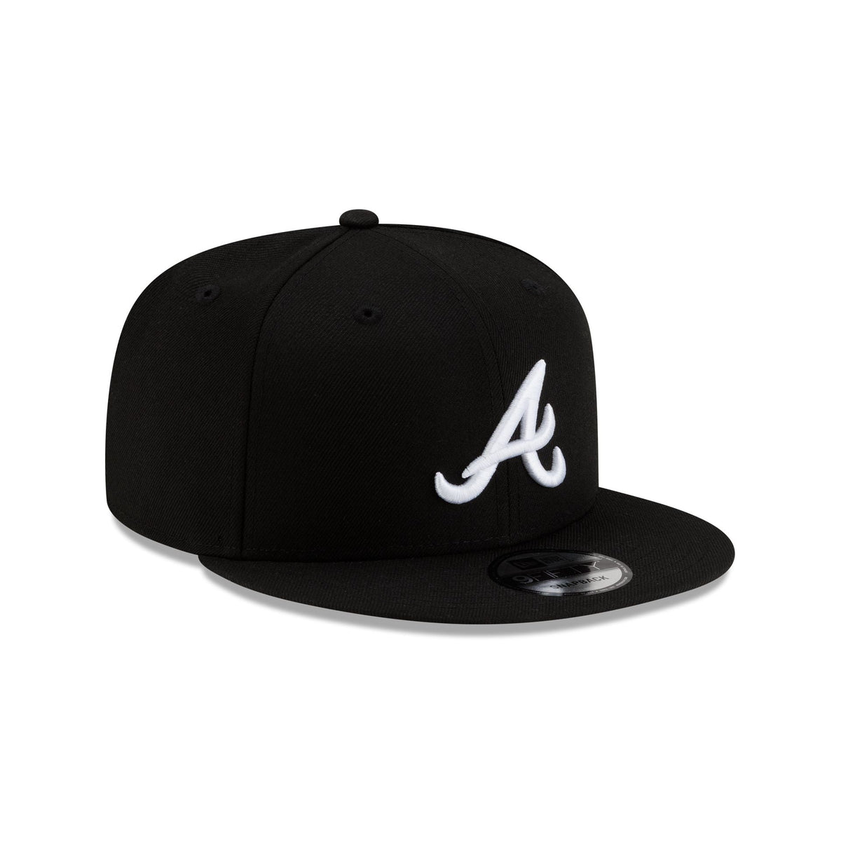 Atlanta Braves Basic Black & White 9FIFTY Snapback Hat