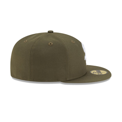 Chicago White Sox Basic Olive Green 59FIFTY Fitted Hat