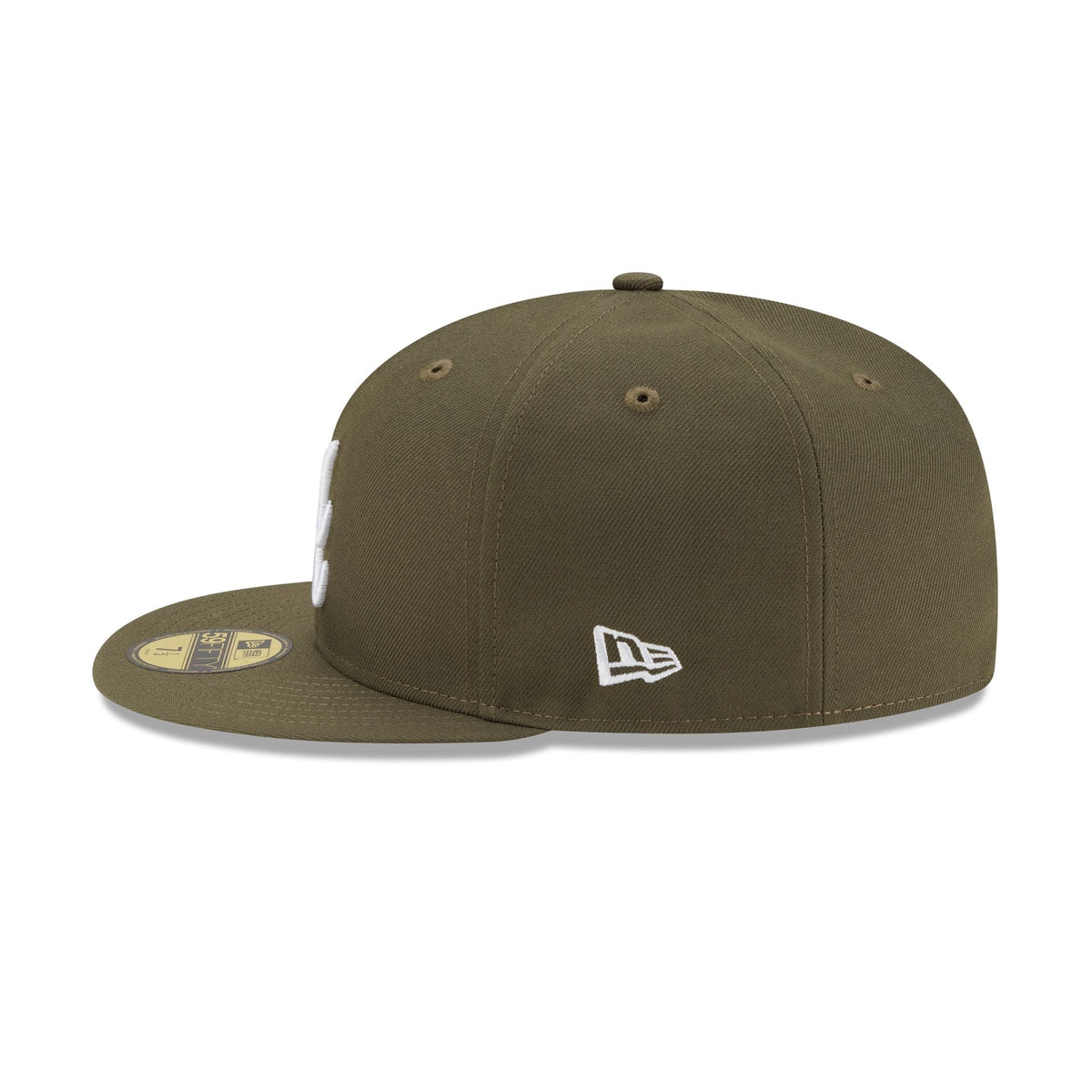 Atlanta Braves Basic Olive Green 59FIFTY Fitted Hat