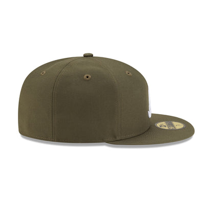 Atlanta Braves Basic Olive Green 59FIFTY Fitted Hat