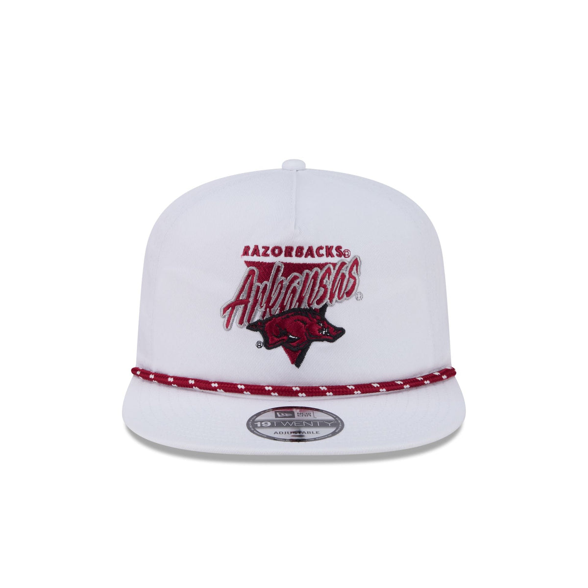 Arkansas Razorbacks Collegiate White 19TWENTY Snapback Hat