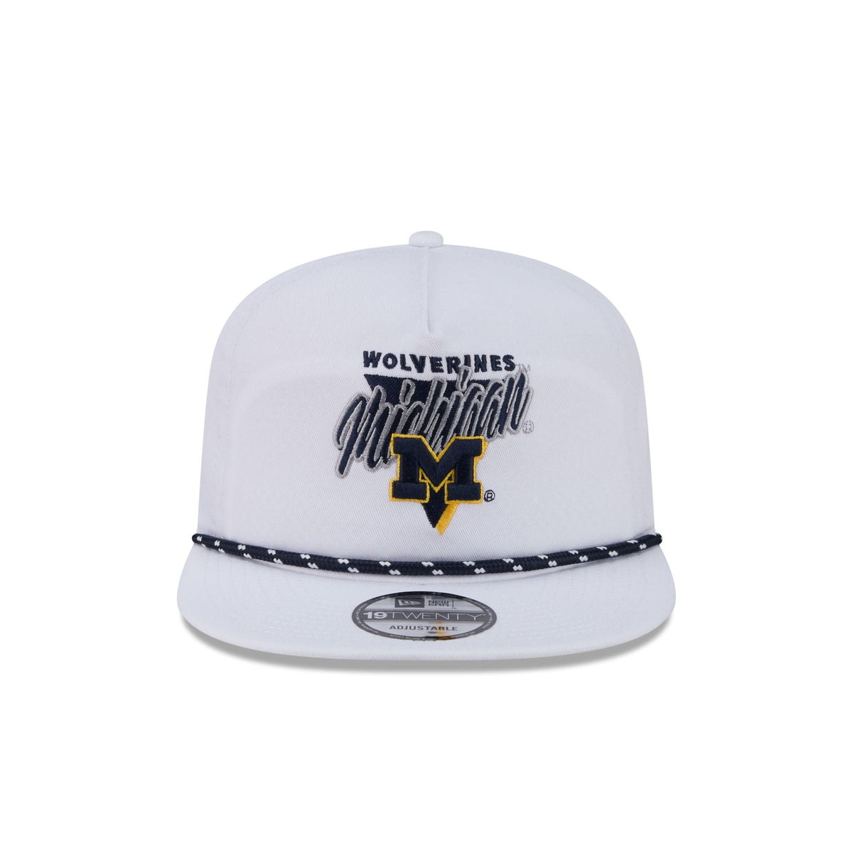 Michigan Wolverines Collegiate White 19TWENTY Snapback Hat