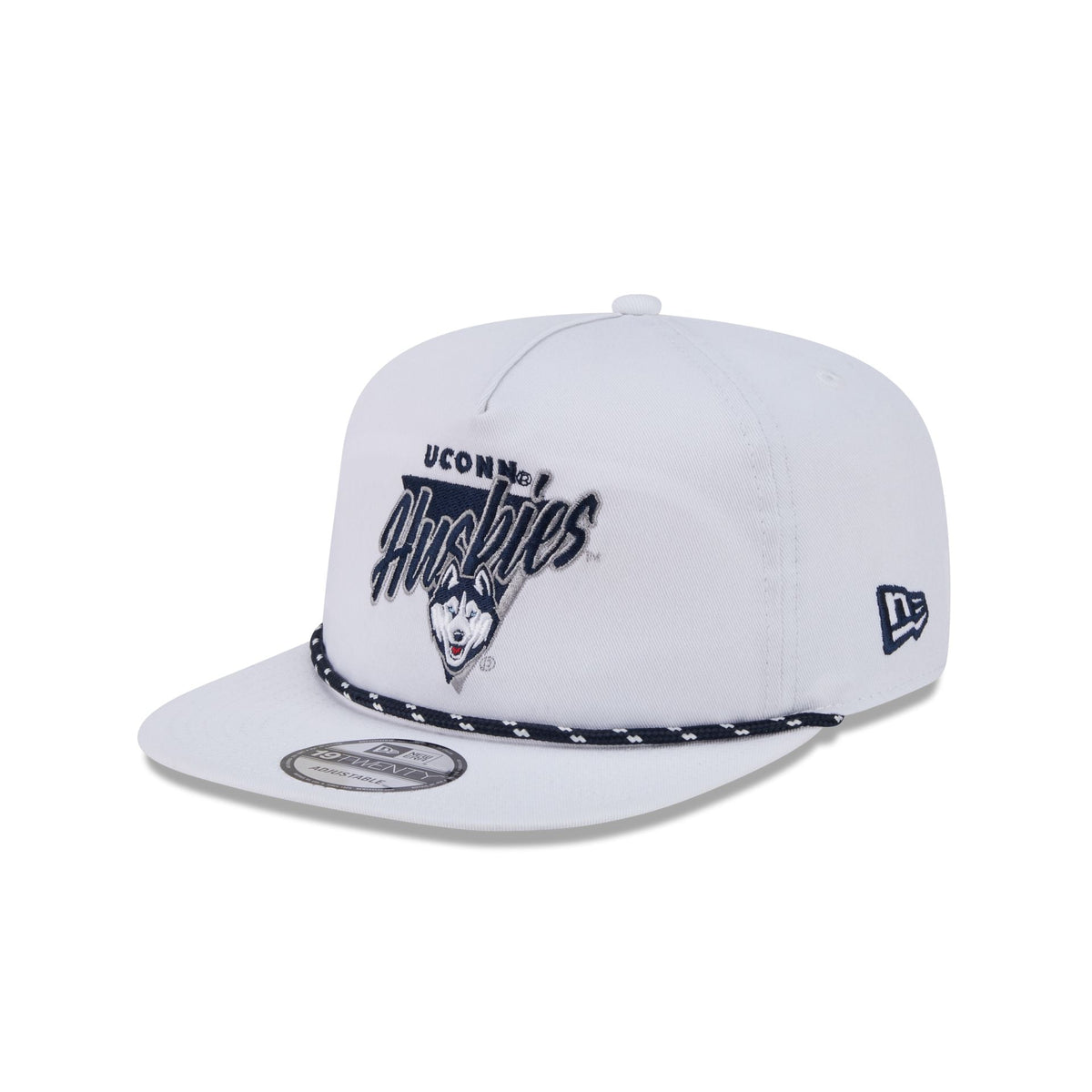Connecticut Huskies Collegiate White 19TWENTY Snapback Hat