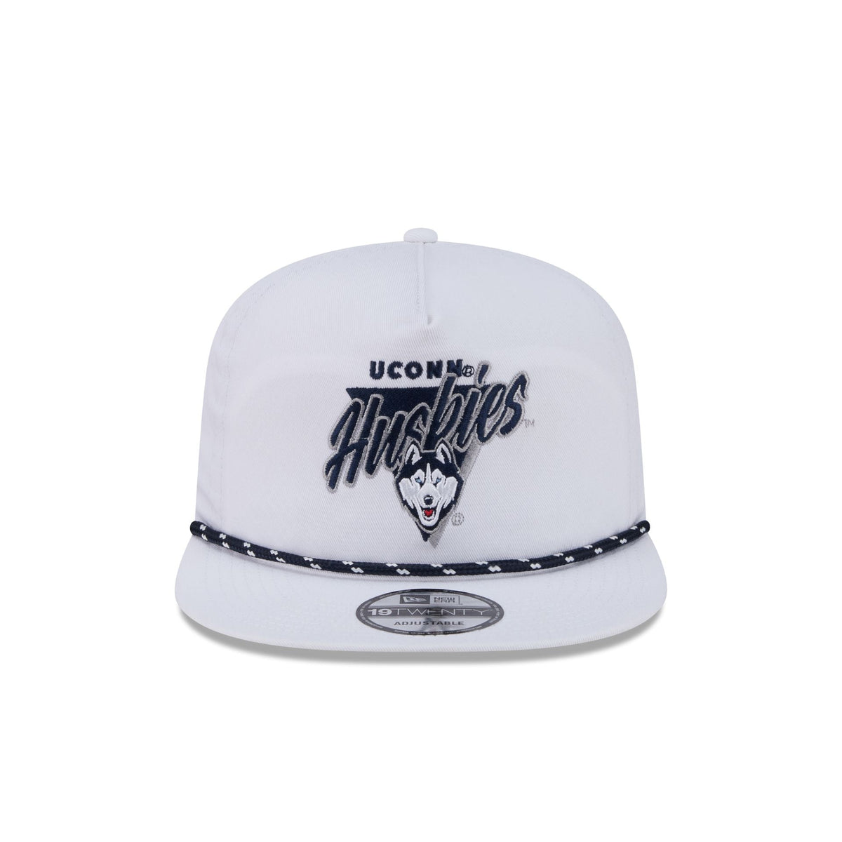 Connecticut Huskies Collegiate White 19TWENTY Snapback Hat