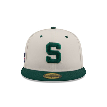 Michigan State Spartans Collegiate Two-Tone Chrome 59FIFTY Fitted Hat