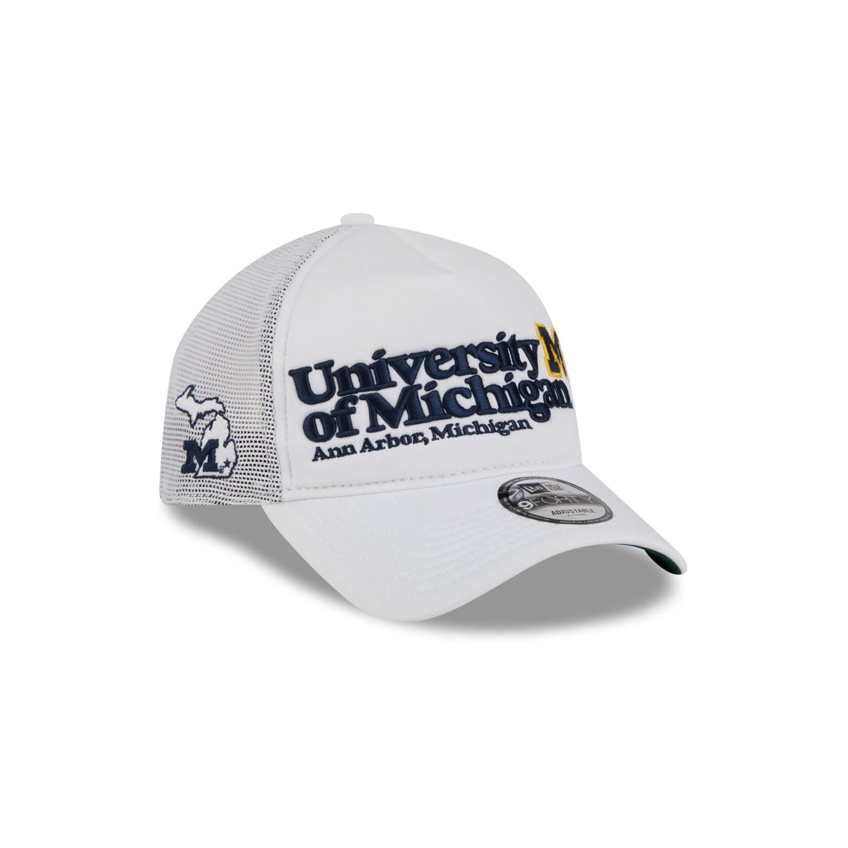 Michigan Wolverines Collegiate City, State 9FORTY A-Frame Trucker Hat