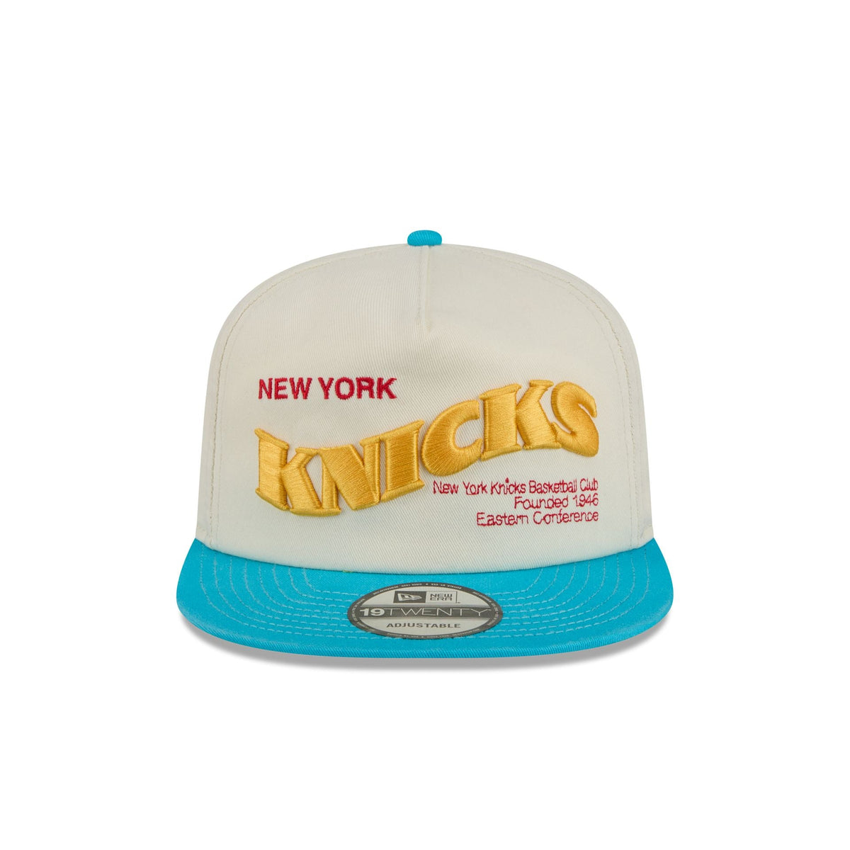 New York Knicks Conference Script Chrome White 19TWENTY Adjustable Hat