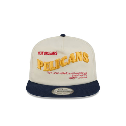 New Orleans Pelicans Conference Script Chrome White 19TWENTY Adjustable Hat