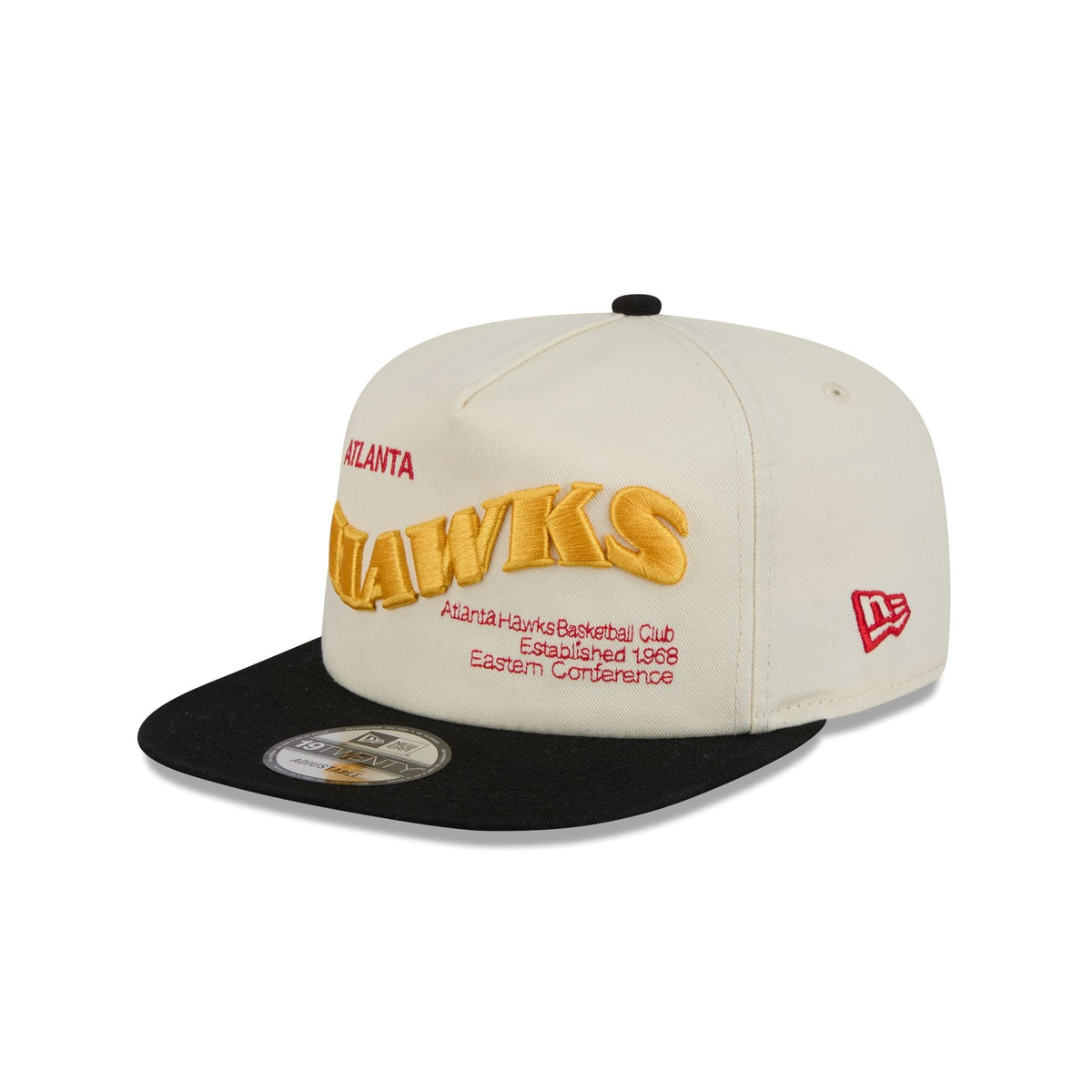 Atlanta Hawks Conference Script Chrome White 19TWENTY Adjustable Hat