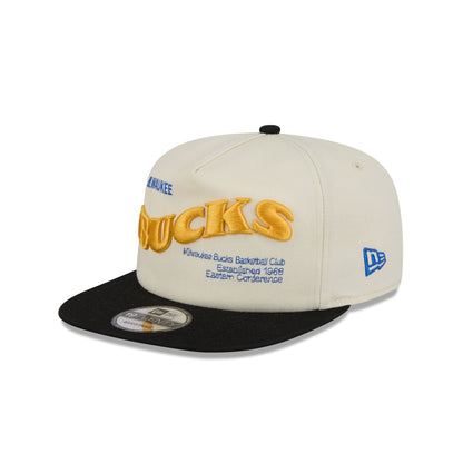 Milwaukee Bucks Conference Script Chrome White 19TWENTY Adjustable Hat