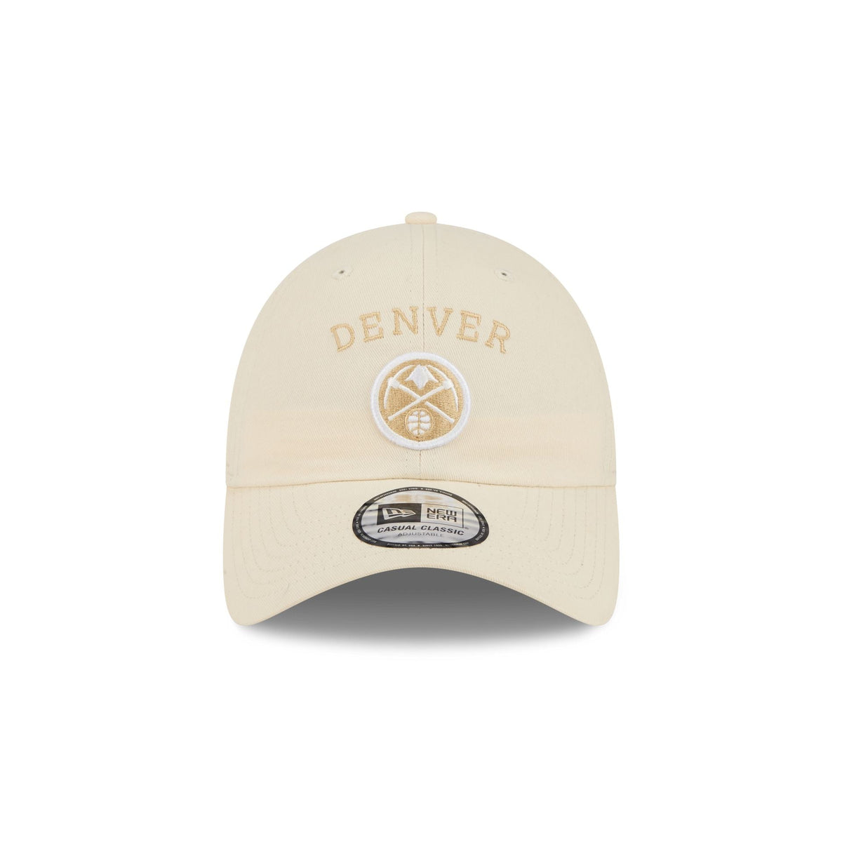Denver Nuggets Team Logo Cream Casual Classic Adjustable Hat